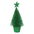 FEERIC LIGHTS & CHRISTMAS - Déco de Noël Sapin de table Vert à Paillettes H 14 cm - vignette