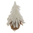 FEERIC LIGHTS & CHRISTMAS - Sapin de table artificiel Blanc avec base en Jute H 20 cm - vignette