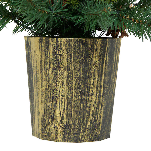 FEERIC LIGHTS & CHRISTMAS - Sapin de Noël artificiel avec déco & lumineux 25 LED Blanc chaud H 50 cm - large