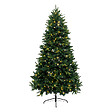 FEERIC LIGHTS & CHRISTMAS - Sapin de Noël artificiel Vert 2 tons & lumineux 280 LED Blanc chaud H 180 cm - vignette