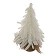 FEERIC LIGHTS & CHRISTMAS - Sapin de table artificiel Blanc avec base en Jute H 27 cm - vignette