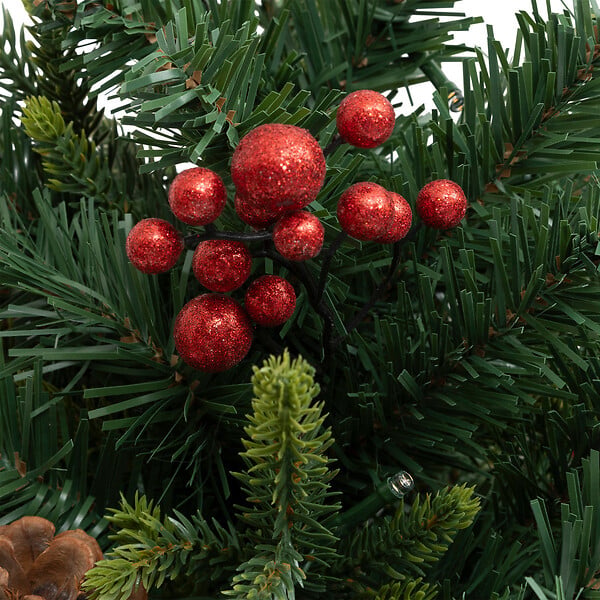 FEERIC LIGHTS & CHRISTMAS - Sapin de Noël artificiel avec déco & lumineux 50 LED Blanc chaud H 90 cm - large