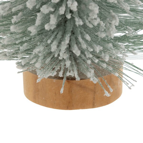 FEERIC LIGHTS & CHRISTMAS - Décoration de Noël Sapin de table artificiel vert enneigé H 35 cm - large