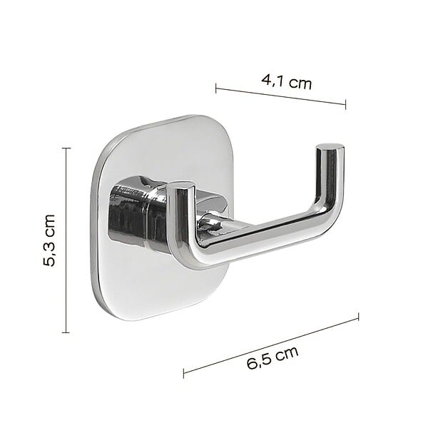 KIAMAMI VALENTINA - Cintre Double Pour Serviettes Ou Peignoirs Acier Inoxydable Chromé  | Timo - large