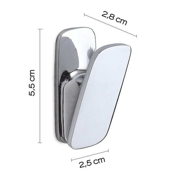 KIAMAMI VALENTINA - Porte-Manteau Mural Simple En Métal Chromé - large