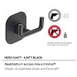 KIAMAMI VALENTINA - Porte-Manteau Mural En Acier Inoxydable Noir Mat | Timo - vignette