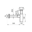 KIAMAMI VALENTINA - Siphon Rond En Laiton Noir Mat - vignette