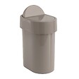 KIAMAMI VALENTINA - Poubelle De Salle De Bains 4,8 Litres Gris Tourterelle En Propylux | Iris - vignette