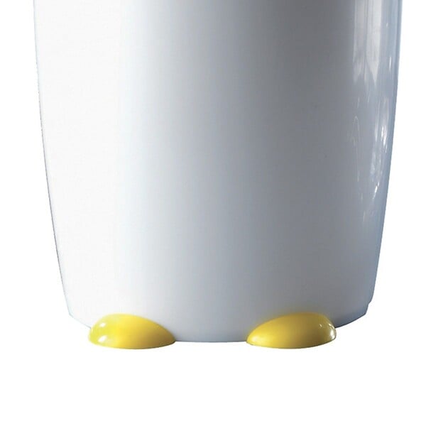 KIAMAMI VALENTINA - Poubelle De Salle De Bains En Résine, 7,5 Litres, Pingouin Noir/Blanc - large