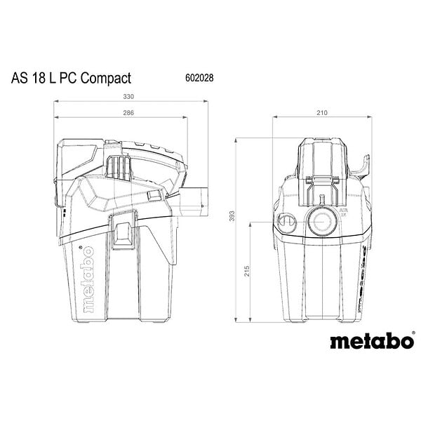 METABO - Aspirateur sans fil 18V AS 18 L PC Compact METABO  Pick+Mix (sans batterie ni chargeur) - large