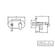 VILLEROY ET BOCH - Mitigeur lavabo mural  O.novo Start avec vidage Push Open chrome + corps encastré - vignette