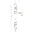 SECURY-T - Poignées de porte fer forgé COQ vieil argent 330X36 mm Trou de cylindre i - vignette
