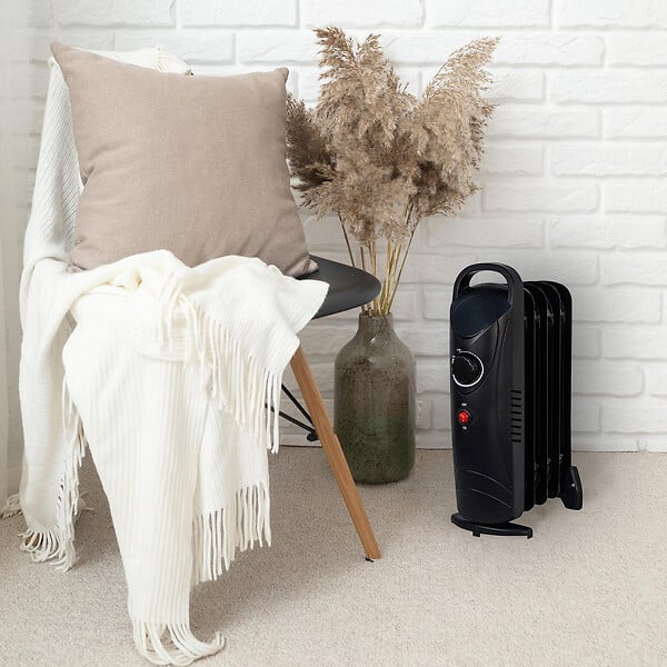 SANNOVER - Radiateur Electrique Mobile Bain d'Huile Baneos 500 W Noir Sannover - large
