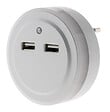 OTIO - Veilleuse LED automatique avec 2 ports USB - Otio - vignette