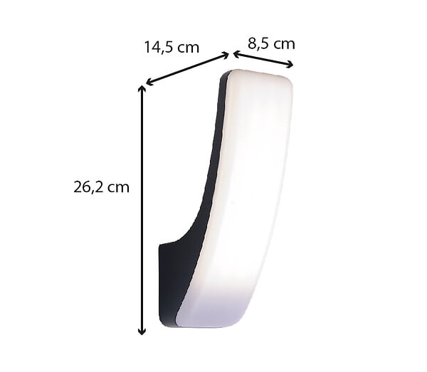 VOLTMAN - Applique extérieure IP54 (26,2cm 24W 3000K 1600lm) - Noir - Voltman - large