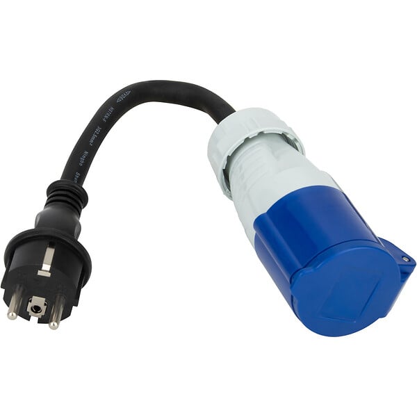 PROTEC - Adaptateur caravane mâle 2P+T vers femelle CEE 17 - Protec - large