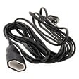 ZENITECH - Rallonge Schuko HO5VV-F 3G1,5mm² 10m - noir - Zenitech - vignette