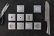 BELVUE - Bouton poussoir saillie gris - Bel'Vue - Zenitech - vignette