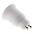 ZENITECH - Adaptateur de douille GU10 vers E27 à baïonnette - ampoules LED et halogènes - Blanc - Zenitech - vignette