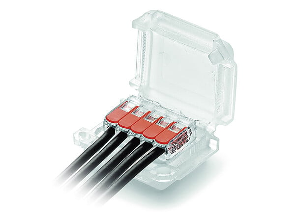 WAGO - Lot de 2 boîtiers de connexion étanches IPX8 5 entrées S221 - Wago - large