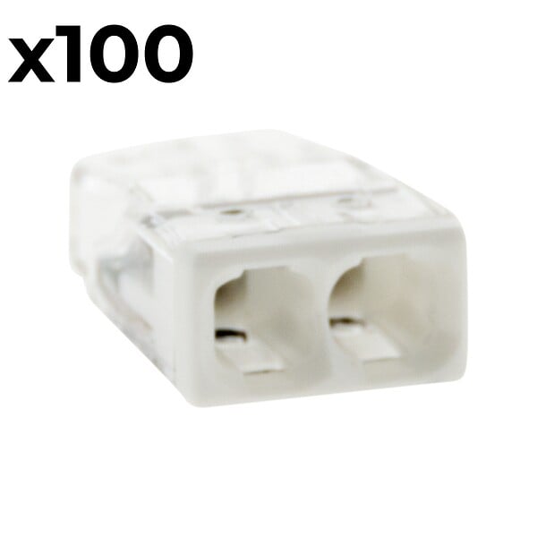 WAGO - Boîte de 100 bornes 2 entrées série 2273 - Wago - large