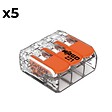 WAGO - Sachet de 5 bornes 3 entrées S221 - Wago - vignette