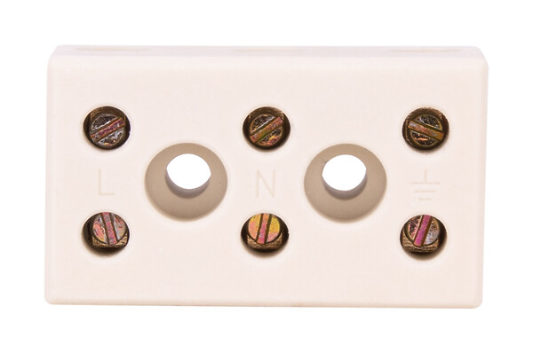 ZENITECH - Borne stéatite tripolaire 6 à 16mm² - Zenitech - large