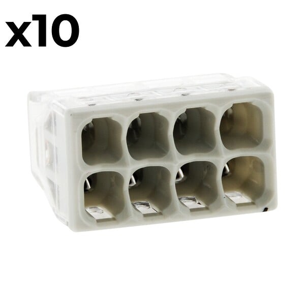 WAGO - Sachet de 10 bornes 8 entrées série 2273 - Wago - large