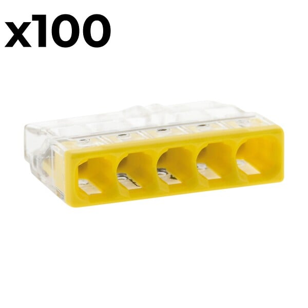 WAGO - Boîte de 100 bornes 5 entrées série 2273 - Wago - large