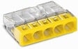 WAGO - Lot de 100 bornes WAGO 2273 - 5 x 0,5 à 2,5mm² Transp. / Jaune - vignette