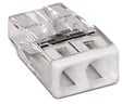WAGO - Lot de 100 bornes WAGO 2273 - 2 x 0,5 à 2,5mm² Transp. / Blanc - vignette