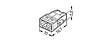 WAGO - Lot de 100 bornes WAGO 2273 - 2 x 0,5 à 2,5mm² Transp. / Blanc - vignette