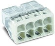 WAGO - Lot de 50 bornes WAGO 2273 - 8 x 0,5 à 2,5mm² Transp. / Gris - vignette