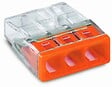 WAGO - Lot de 100 bornes WAGO 2273 - 3 x 0,5 à 2,5mm² Transp. / Orange - vignette
