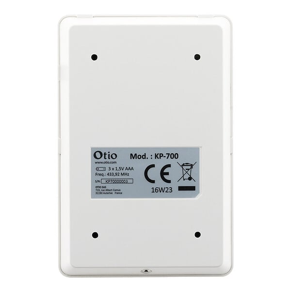 OTIO - Clavier externe RFID sans fil pour alarme 75500x - Otio - large