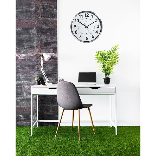 ORIUM - Horloge radio contrôlée Abylis Ø30cm - alu - Orium - large