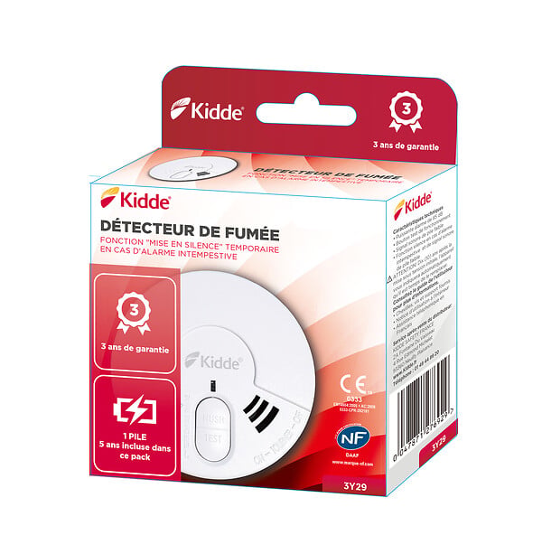 CENTRALE BRICO - Détecteur de fumée KIDDE, 3 ans - large