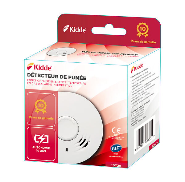 KIDDE - Détecteur de fumée Daaf 10Y29 - autonomie 10 ans - Kidde - large