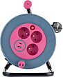 ZENITECH - Enrouleur bricolage 3 prises + 2 USB-A/C - Rose - Zenitech - vignette