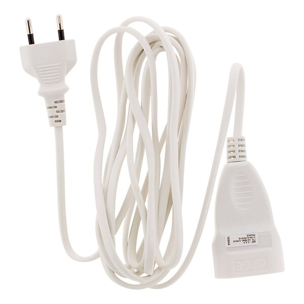 ZENITECH - Prolongateur 2m - HO3VVH2F 2x0,75mm² 6A - blanc - Zenitech - large