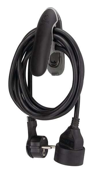 WATTANDCO - Rallonge 5m noire avec pince - Watt and Co - large