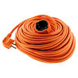 ZENITECH - Rallonge électrique Schuko 2P+T 25m - Orange - Zenitech - vignette