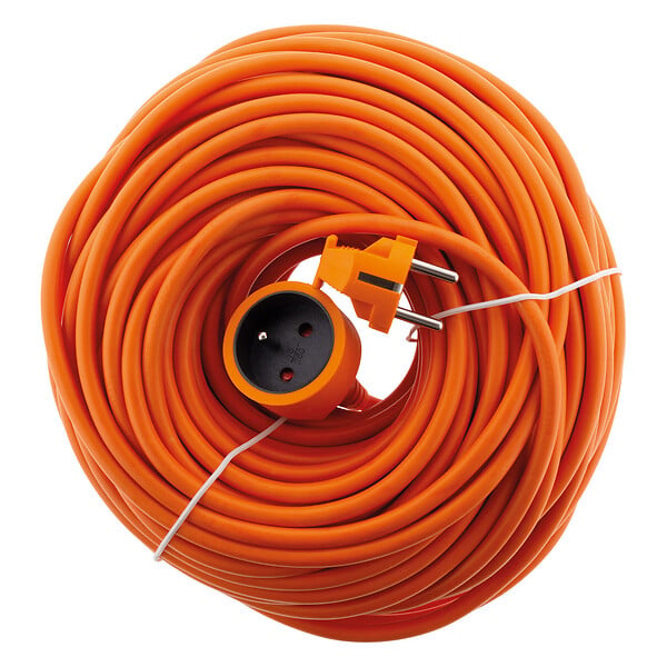 ZENITECH - Rallonge électrique Schuko 2P+T 25m - Orange - Zenitech - large