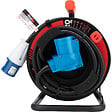 PROTEC - Enrouleur Schuko/CEE P17 20m - Noir/Bleu - Protec - vignette