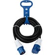 PROTEC - Prolongateur Schuko CEE P17 10m IP44 - Noir/Bleu - Protec - vignette