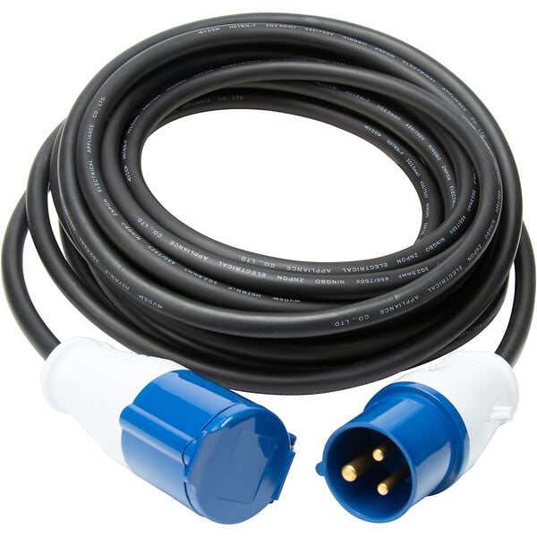 PROTEC - Prolongateur Schuko CEE P17 10m IP44 - Noir/Bleu - Protec - large