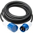 PROTEC - Prolongateur Schuko CEE P17 10m IP44 - Noir/Bleu - Protec - vignette