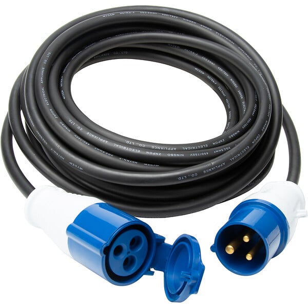 PROTEC - Prolongateur Schuko CEE P17 10m IP44 - Noir/Bleu - Protec - large