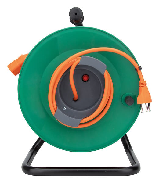 ZENITECH - Enrouleur de jardin suisse T12/T13 50m - Orange/Vert - Zenitech - large