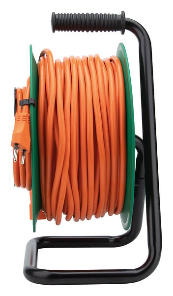 ZENITECH - Enrouleur de jardin suisse T12/T13 50m - Orange/Vert - Zenitech - large